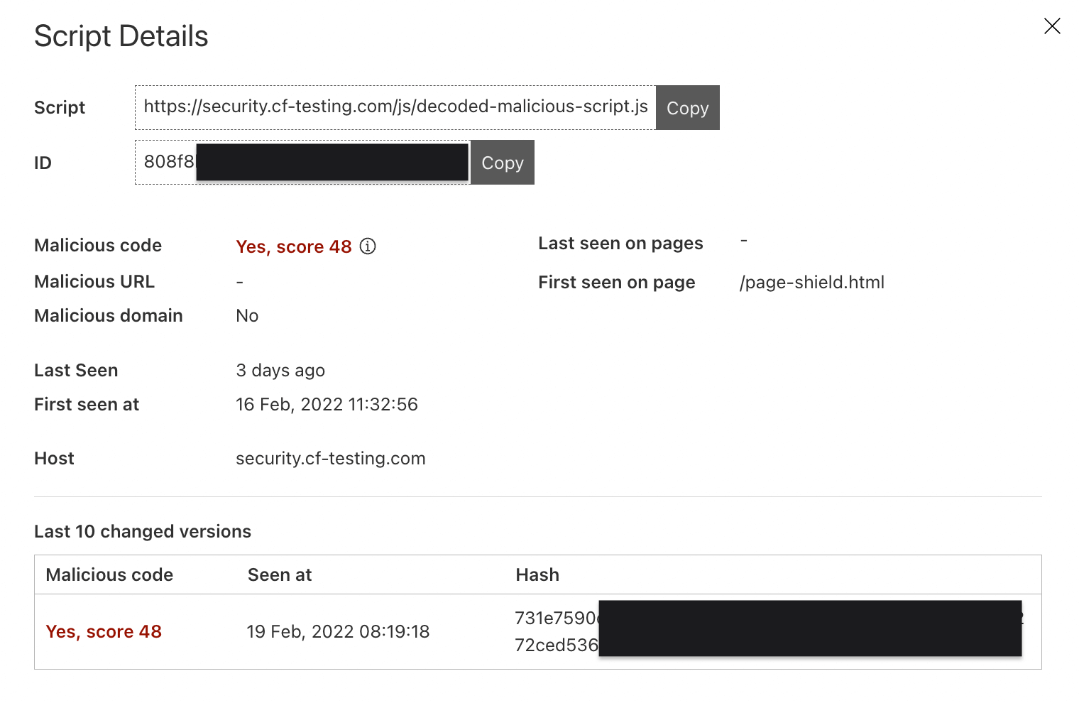 cloudflare pageshield-demo