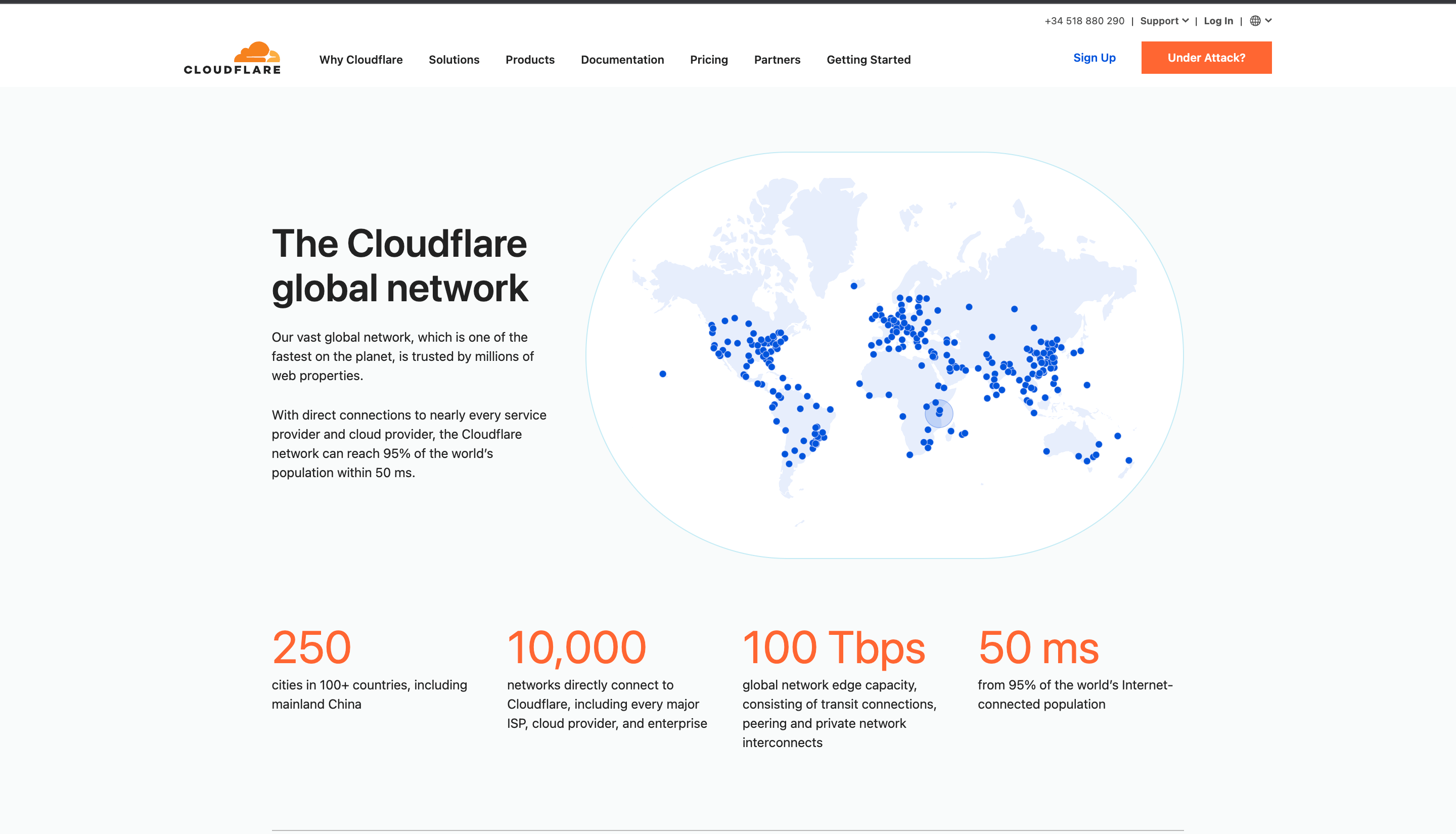 Cloudflare network map